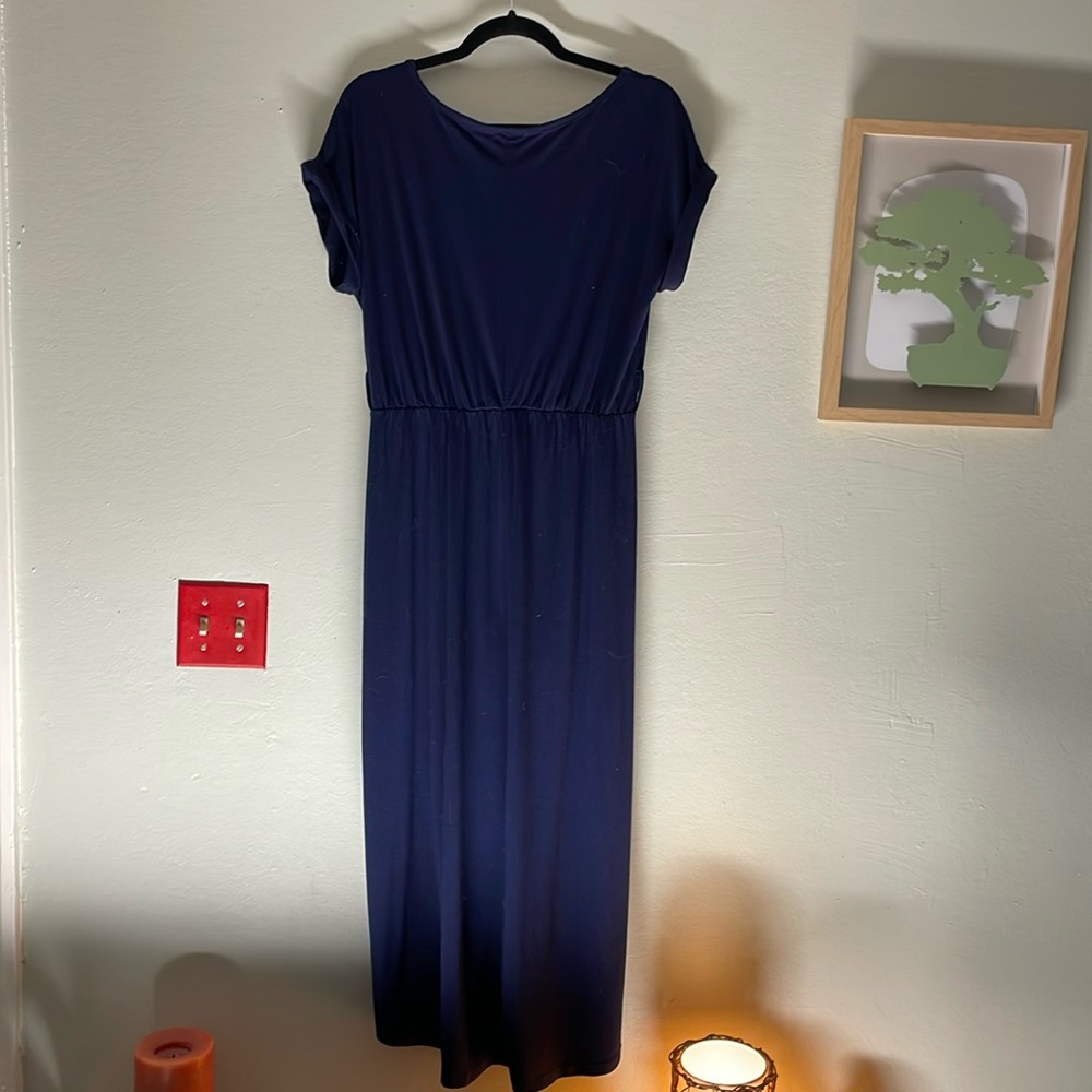 Idarton short sleeve scoop neck maxi M